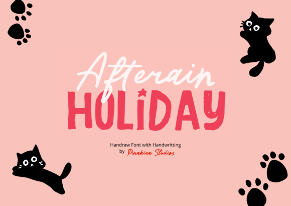 Afterain Holiday: A Fresh Display Font for Modern Branding