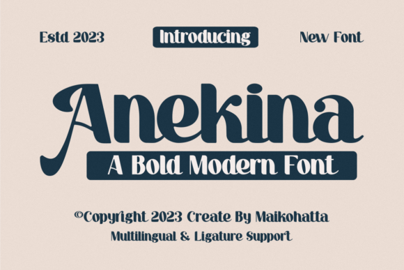 Anekina: A Bold Display Font for Modern Editorial Design