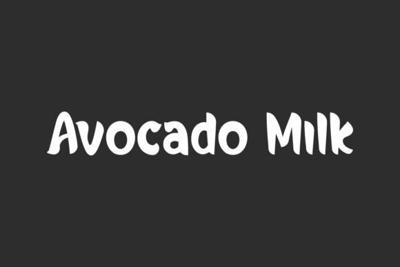 Avocado Milk: A Playful Font for Handmade Creations