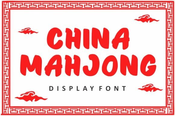 China Mahjong Font for a Polished Brand Look