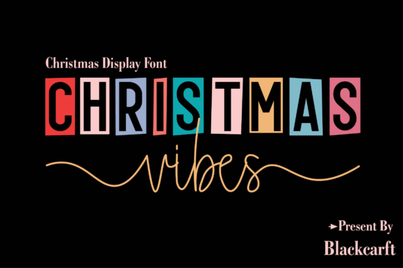 Christmas Vibes Duo: A Bold Font for Festive Branding