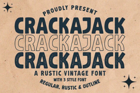 Crackajack: A Rustic Font for Bold Brand Campaigns