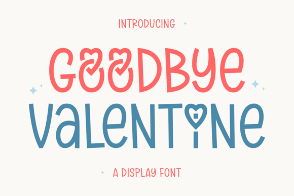 Goodbye Valentine Font for Handmade Creations