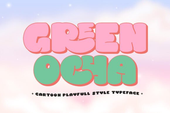 Green Ocha: A Playful Typeface for Digital Marketing