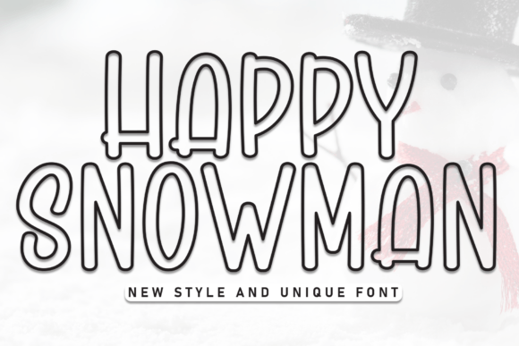 Happy Snowman Font Review for Winter-Themed Branding