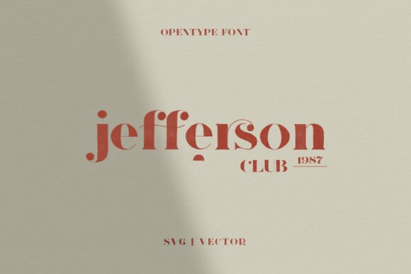 Jefferson: A Soft Serif Font for Branding Projects