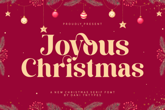 Joyous Christmas Font for Festive Editorial Design