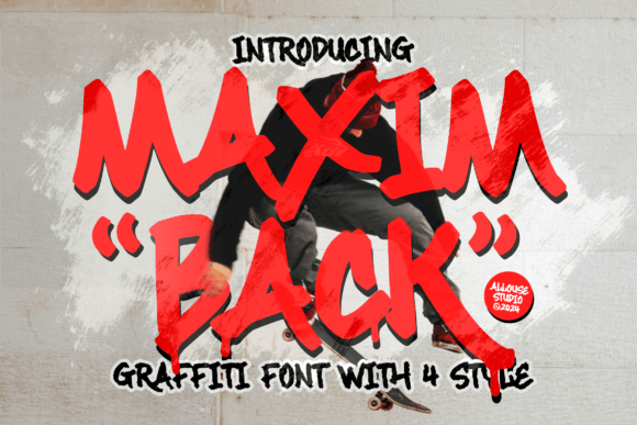 Maximback: A Graffiti Font That Elevates Handmade Creations