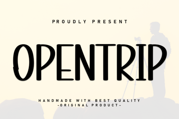 Opentrip: A Modern Display Font for Bold Editorial Design