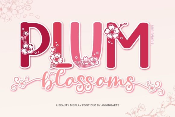 Plum Blossoms Duo: A Font That Elevates Brand Identity