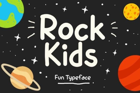 Rock Kids Font for Playful Campaign Design