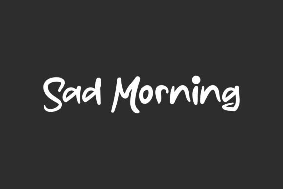 Sad Morning Font for Web Design
