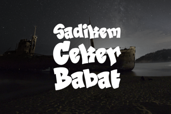 Sadikem Ceker Babat Font for Editorial Design