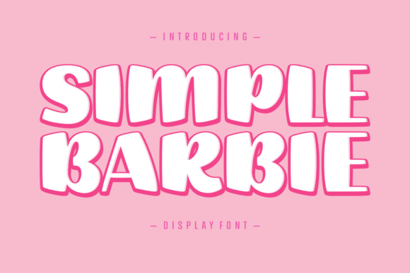 Simple Barbie Font for Playful Branding Projects