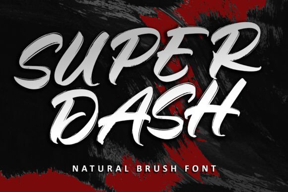 Super Dash: A Bold Display Font for Craft Creations