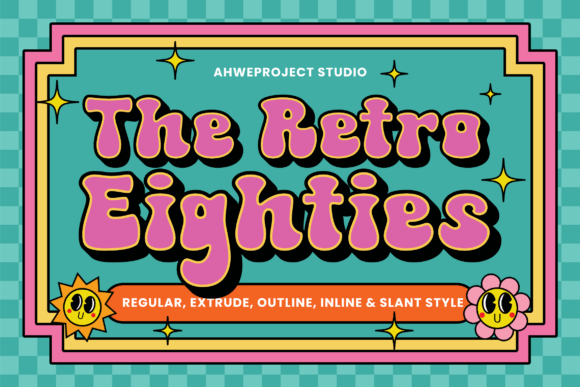 The Retro Eighties Font for Editorial Design