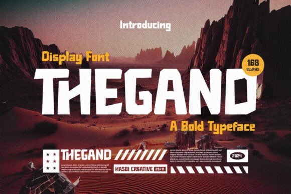 Thegand: A Bold Display Font for Impactful Campaigns