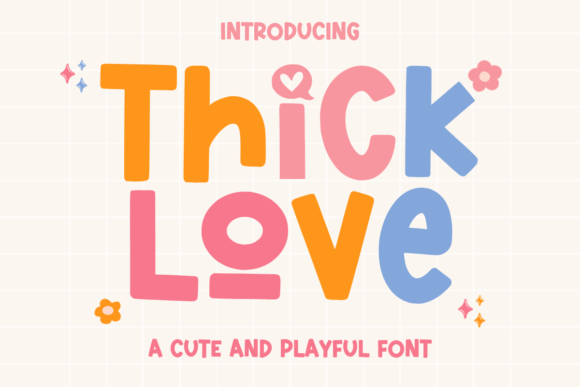 Thick Love Font for Editorial Design and Content Creation