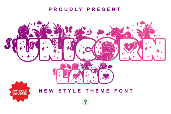 Unicorn Land: A Playful Display Font for Bold Branding